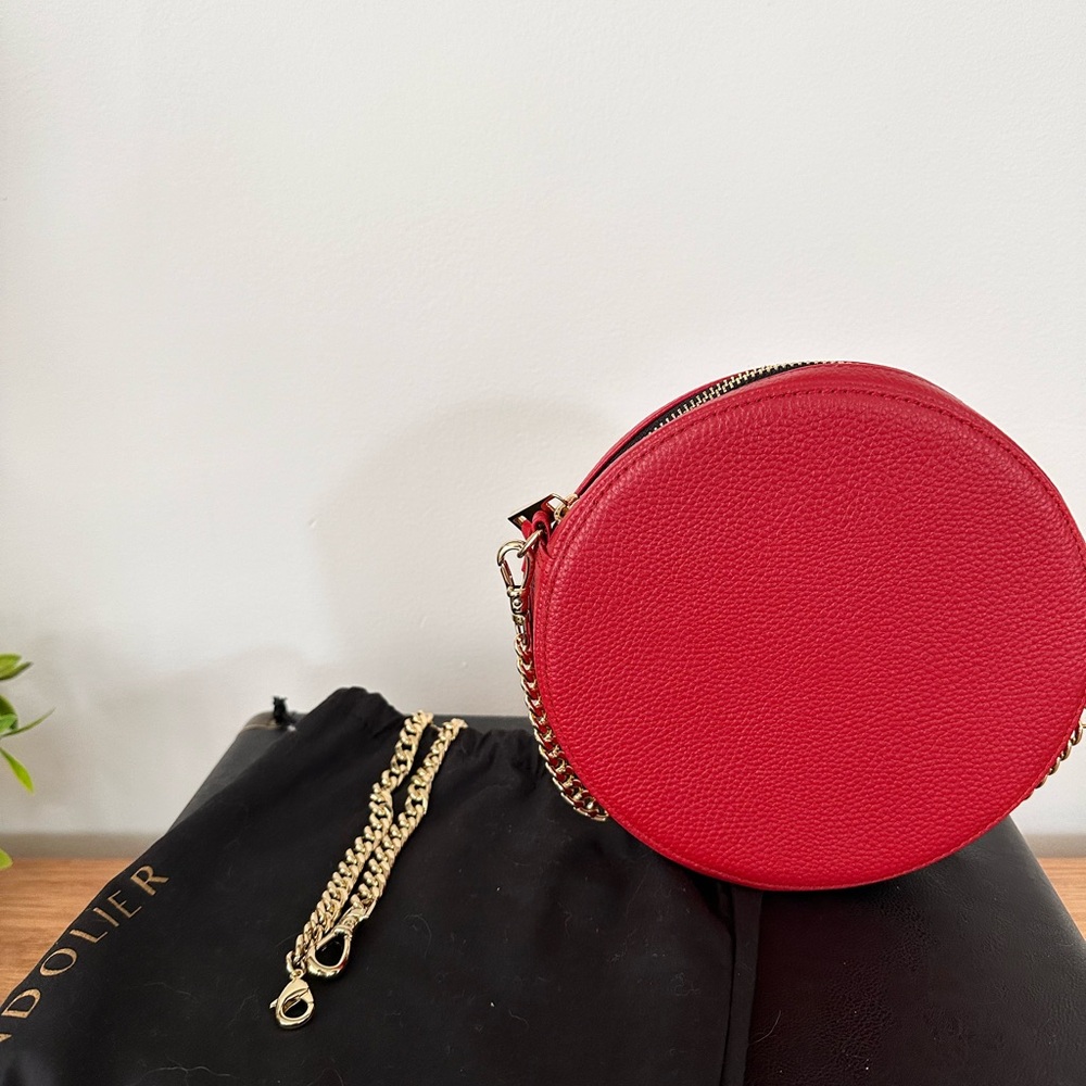 Bandolier Red Circle Purse & Phone Case w/adjustable Straps